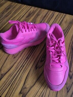 Reebok Hot Pink Runner Sneaker with Suede
